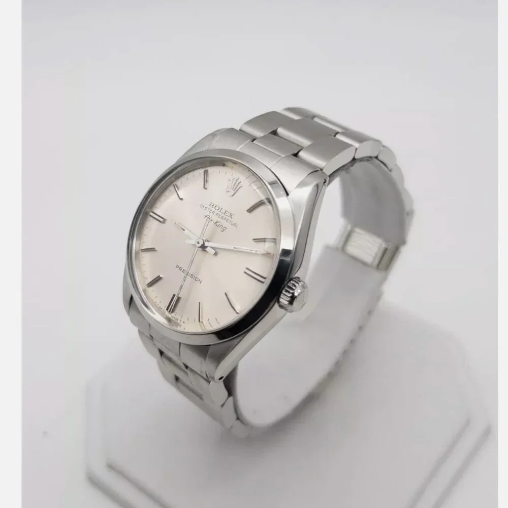 Rolex Men's Air King Silver Watch